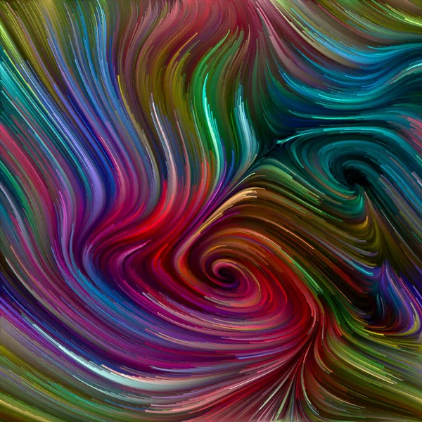 Color Swirl Serie Abstraktes Design Aus Bunten Bewegungen Spektraler Fasern — Stockfoto