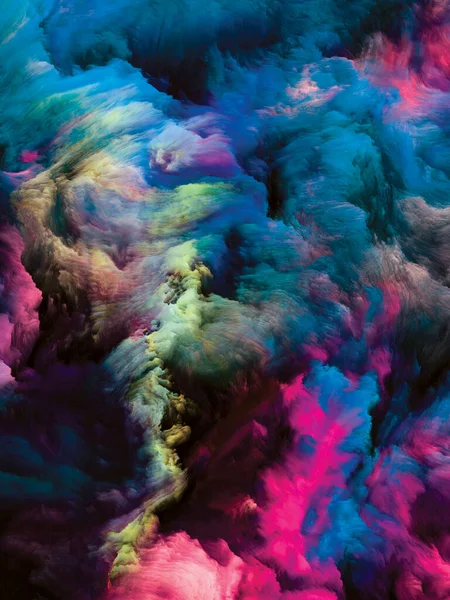 Серия Color Swirl Дизайн Фона Красочного Движения Жидкой Краски Холсте — стоковое фото