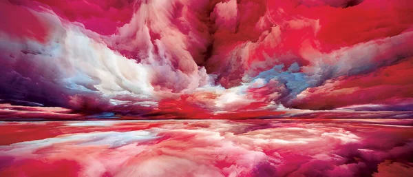 想像力の風景 世界シリーズには登場しない デザインをテーマとした色彩 グラデーション雲の背景構成 — ストック写真