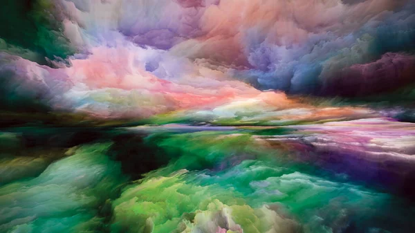 Dreams Sky Escape Reality Composition Abstraite Des Couleurs Textures Lever — Photo