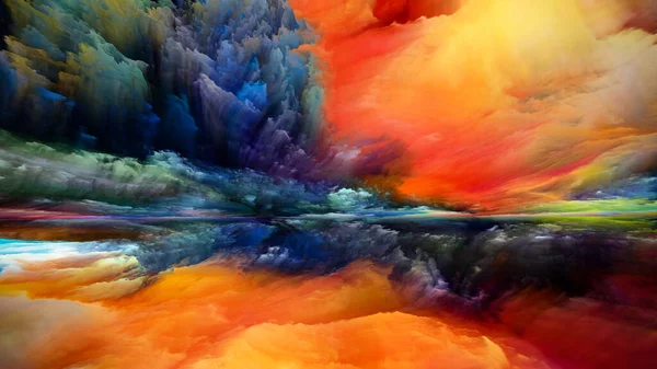 Спектральні Гори Втеча Серії Реалій Тло Композиції Сюрреалістичного Заходу Сонця — стокове фото