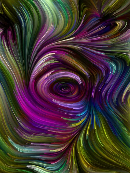 Série Color Swirl Projeto Fundo Movimento Colorido Fibras Espectrais Relevantes — Fotografia de Stock