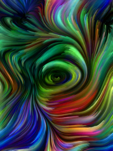 Série Color Swirl Conception Fond Mouvement Coloré Fibres Spectrales Pertinentes — Photo