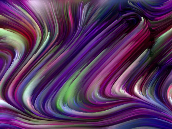 カラー ウォールシリーズ 創造性 芸術のメタファーとしてのスペクトル繊維のカラフルな動きの構成 — ストック写真