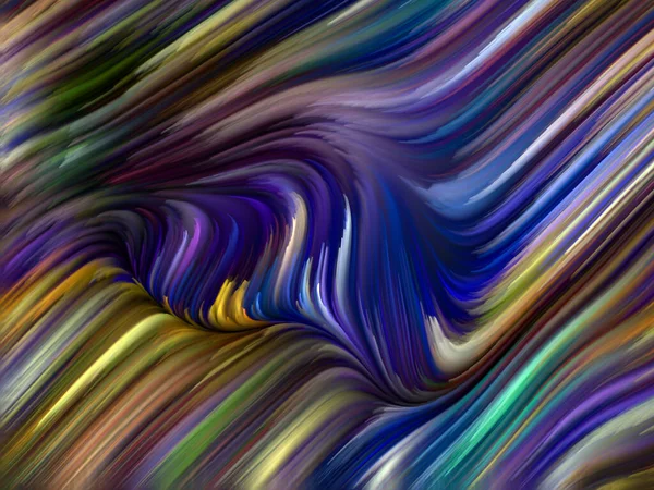 Color Swirl Serie Hintergrund Der Bunten Bewegung Spektraler Fasern Verbindung — Stockfoto