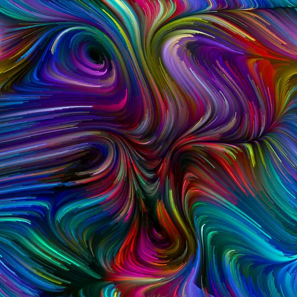 Série Color Swirl Conception Faite Mouvement Coloré Fibres Spectrales Sur — Photo