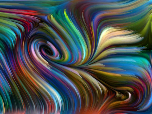 Color Swirl Serien Konstnärlig Bakgrund Gjord Färgglada Rörelse Spektrala Fibrer — Stockfoto