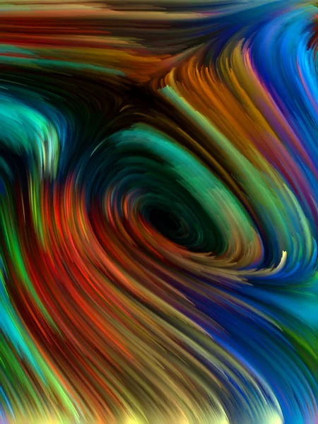 Color Swirl Serie Zusammensetzung Der Bunten Bewegung Der Spektralfasern Zum — Stockfoto