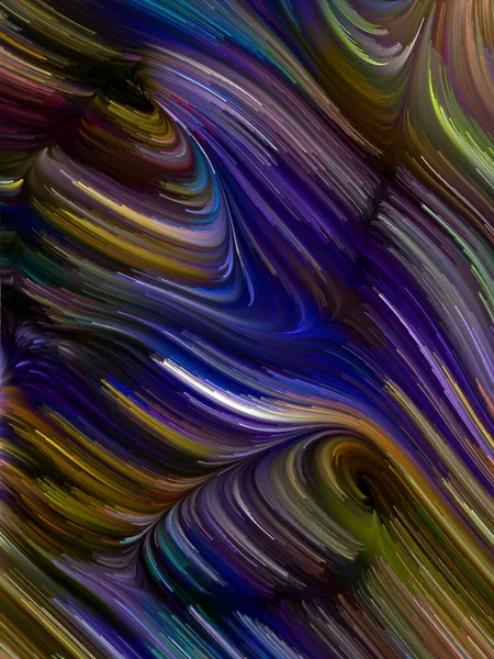 Série Color Swirl Arranjo Criativo Movimento Colorido Fibras Espectrais Relevância — Fotografia de Stock