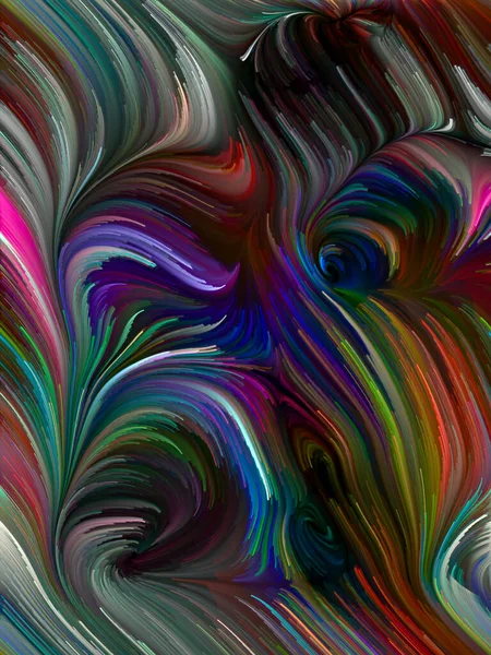 Color Swirl Serie Design Aus Bunten Bewegungen Von Spektralfasern Für — Stockfoto