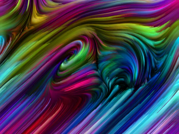 Color Swirl Series Background Composition Colorful Motion Spectral Fibers Subject — Stock Photo, Image