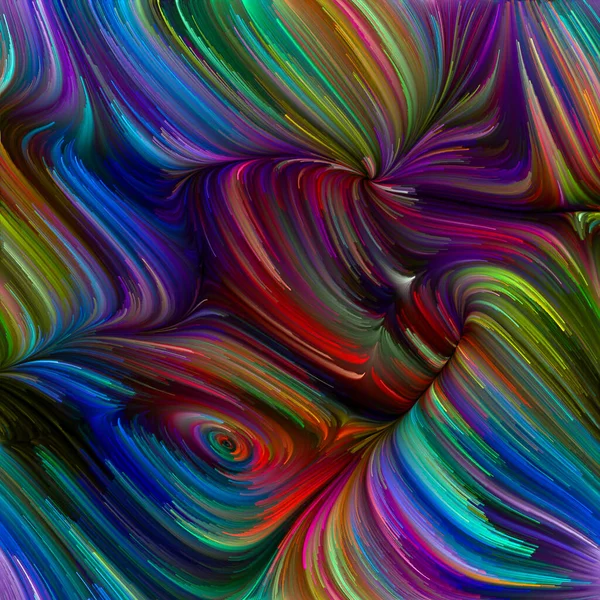 Série Color Swirl Arranjo Abstrato Movimento Colorido Fibras Espectrais Sobre — Fotografia de Stock