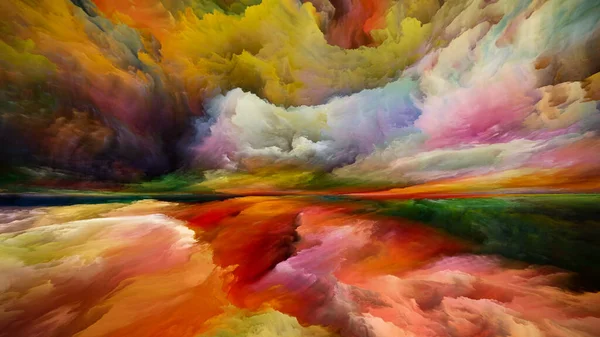 Спектральные Облака Серия Реальности Реальности Фон Дизайн Сюрреалистических Цветов Текстур — стоковое фото