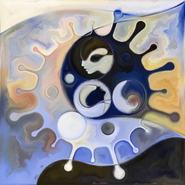 Virüs serisini girin. Enfeksiyon, ölüm, ölüm, şiir ve sanat konularındaki viral siluetin renk kompozisyonu.