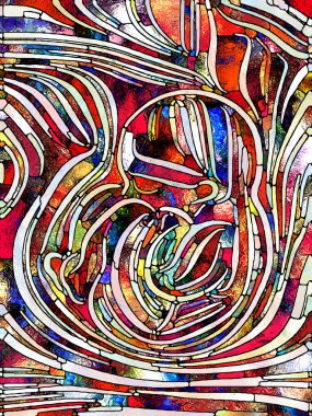 Lekeli Cam serisinin spektral doku birliği. Parçalanma, sanat, şiir ve tasarım konularındaki renk ve doku parçalarının arkaplan tasarımı