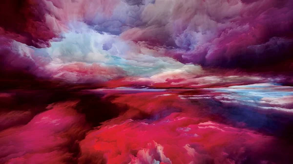 Сны Небе Серия Реальности Реальности Abstract Composition Surreal Sunset Colors — стоковое фото