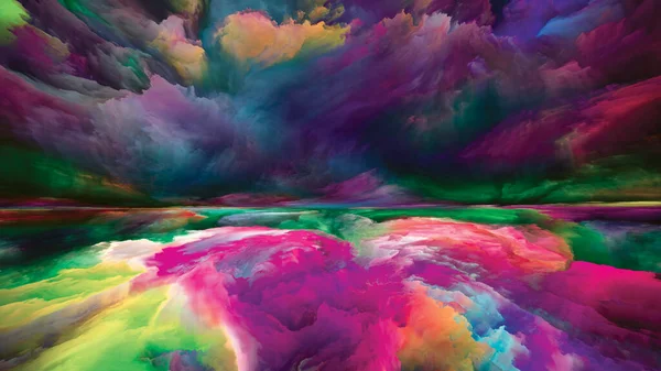 Nubes Luz Escapar Serie Reality Diseño Compuesto Por Colores Texturas — Foto de Stock