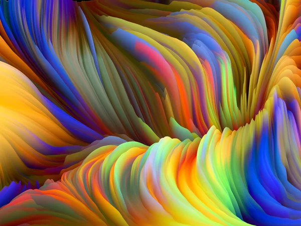 Série Color Storm Illustration Vagues Colorées Mousse Virtuelle Pour Servir — Photo