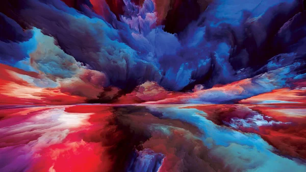 Paisaje Degradado Serie Sueños Color Interacción Pintura Texturas Nubes Degradadas —  Fotos de Stock