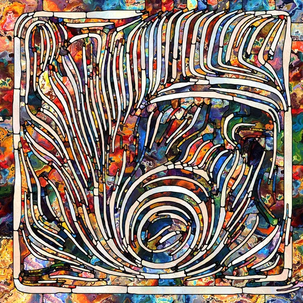 Спектральная Текстура Серия Unity Stained Glass Абстрактное Расположение Цветовых Фактурных — стоковое фото
