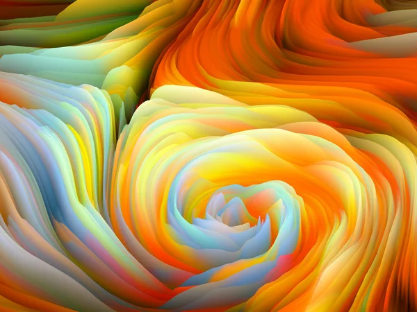 Color Storm Series Rendering Abstract Colorful Foam Serve Wallpaper Background — Stock Photo, Image