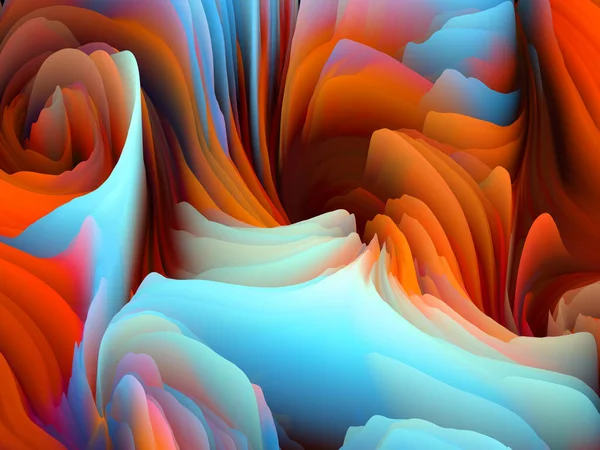 Цветной Шторм Рендеринг Движения Виртуальной Красочной Пены Качестве Обоев Фона — стоковое фото