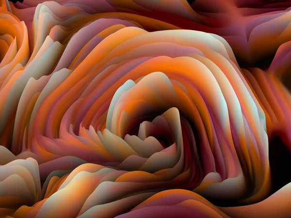 Geometria Chaosu Seria Fal Wymiarowych Kompozycja Tła Wirującego Koloru Tekstury — Zdjęcie stockowe