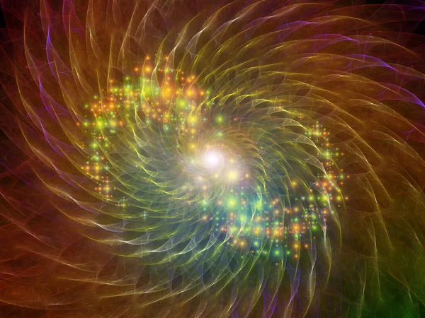 Light Spiral Serien Fractal Spiral Och Ljus Sammansättning Temat Utbildning — Stockfoto