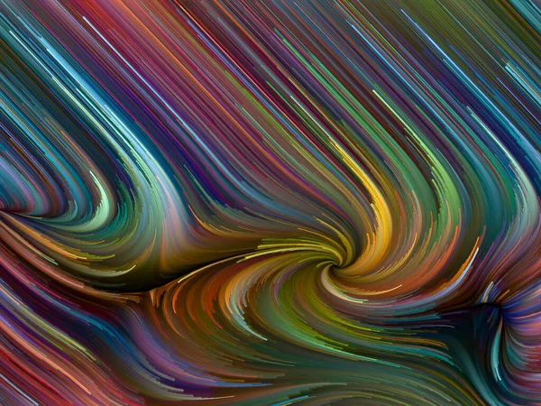 Seria Color Swirl Rozmieszczenie Kolorowych Ruchów Włókien Spektralnych Temat Życia — Zdjęcie stockowe