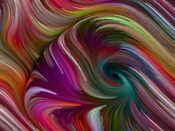 Série Color Swirl Design Abstrato Feito Movimento Colorido Fibras Espectrais — Fotografia de Stock