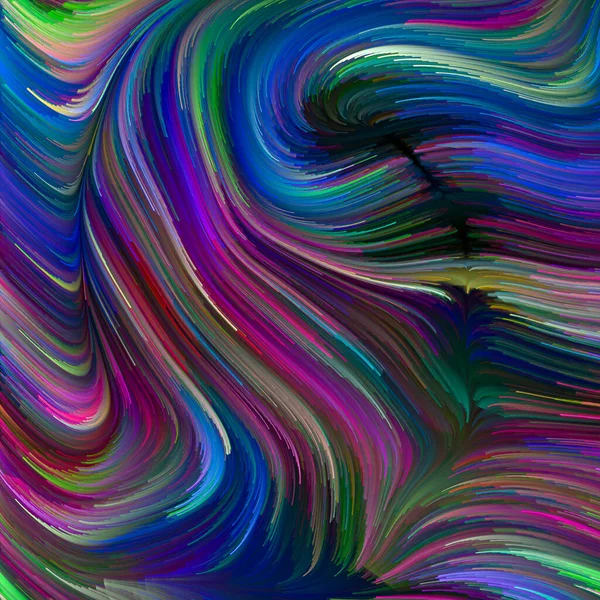 Série Color Swirl Design Composé Mouvements Colorés Fibres Spectrales Comme — Photo