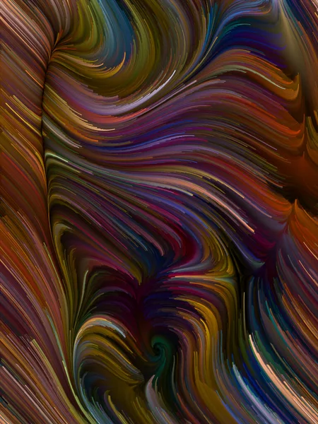 Серія Кольорових Вихорів Композиція Барвистого Руху Спектральних Волокон Язку Життям — стокове фото