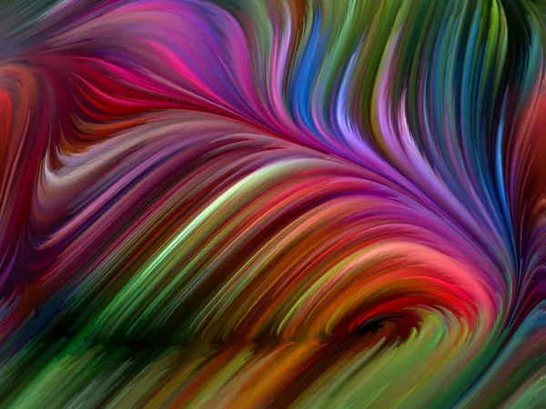 Seria Color Swirl Artystyczna Abstrakcja Barwnego Ruchu Włókien Spektralnych Temat — Zdjęcie stockowe