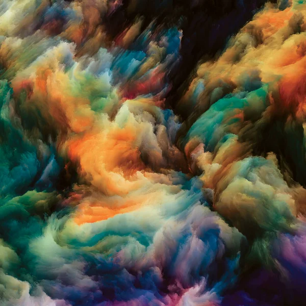 Серия Color Swirl Фон Красочного Движения Жидкой Краски Холсте Использования — стоковое фото