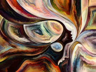 Doku serilerindeki ilişkiler. İnsanların yüzlerinin, renklerinin, organik dokularının, iç dünya, aşk, ilişkiler, ruh ve doğa konularındaki akış eğrilerinin arkaplan tasarımı