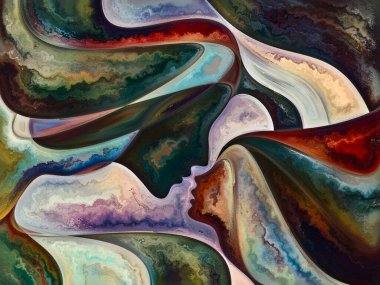 Doku serilerindeki ilişkiler. İnsanların yüzlerinin, renklerinin, organik dokularının, iç dünya, aşk, ilişkiler, ruh ve doğa konularındaki akış eğrilerinin arkaplan tasarımı