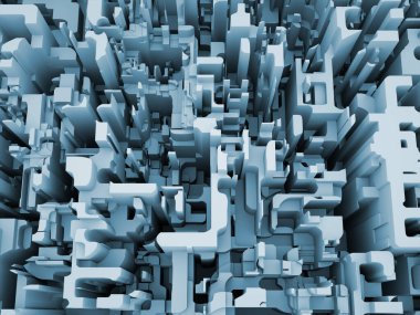 Matematik, bilim ve dijital gerçeklik konularında parçalanmış sayıların 3 boyutlu yorumlanması.