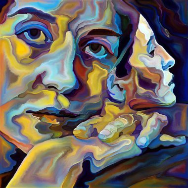 Inner Argument serisi. Ego, insan zihni, mistisizm, psikoloji, iç dünya, yaratıcılık, kendini ifade ve sanat konularındaki kadın yüzleri.