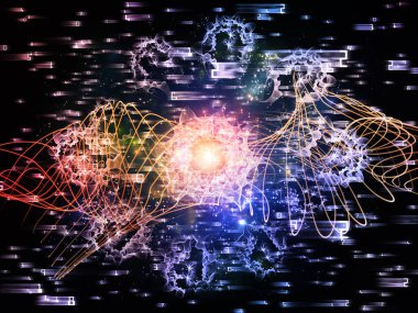 Soyut geometri yapısının etkileşimi ve bilgisayar, sanal gerçeklik ve eğitim konularındaki rakamlar.