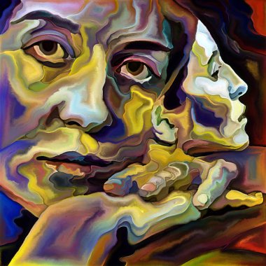 Inner Argument serisi. Ego, insan zihni, mistisizm, psikoloji, iç dünya, yaratıcılık, kendini ifade ve sanat konularındaki kadın yüzleri.