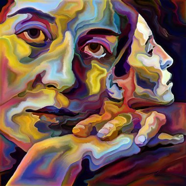 Inner Argument serisi. Ego, insan zihni, mistisizm, psikoloji, iç dünya, yaratıcılık, kendini ifade ve sanat konularındaki kadın yüzleri.