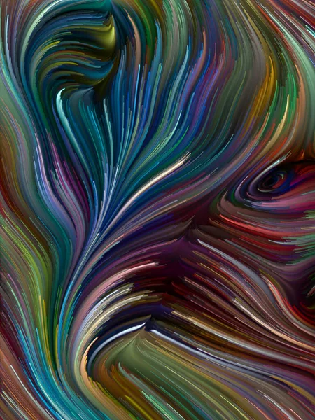 Kleur Swirl Serie Abstracte Samenstelling Van Kleurrijke Beweging Van Spectrale — Stockfoto