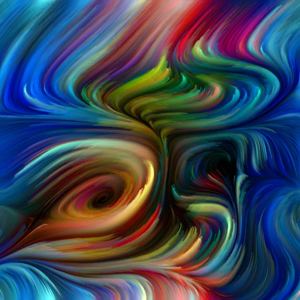 Série Color Swirl Conception Abstraite Faite Mouvement Coloré Fibres Spectrales — Photo