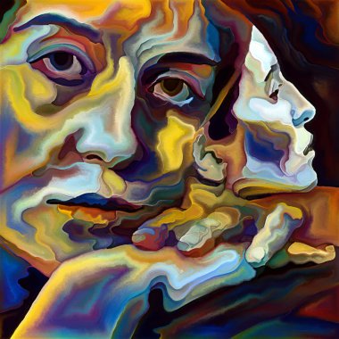 Inner Argument serisi. Ego, insan zihni, mistisizm, psikoloji, iç dünya, yaratıcılık, kendini ifade ve sanat konularındaki kadın yüzleri.