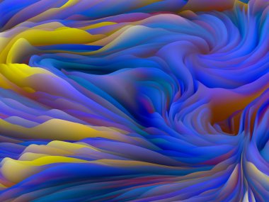 Rastgele Geometri. Boyutsal Dalga serisi. Girdap Rengi Dokusunun Arkaplanı. Sanat, yaratıcılık ve tasarım tasarımlarını tamamlamak için 3 boyutlu türbülans oluşturma