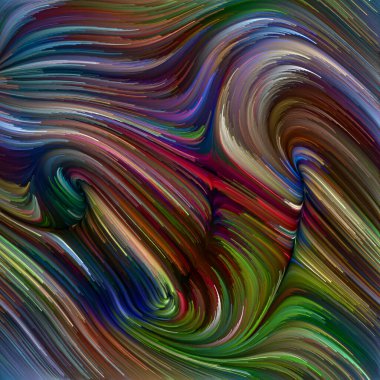 Renkli girdap serisi. Yaşam, yaratıcılık ve sanat projeleri için uygun spektral liflerin renkli hareketlerinin soyut düzenlenmesi