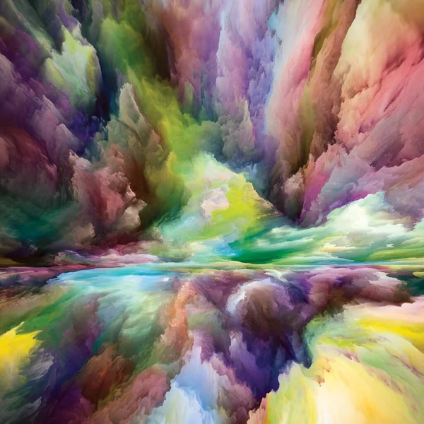 Спектральна Земля Серія Ніколи Бачив Світу Художня Абстракція Складається Кольорів — стокове фото