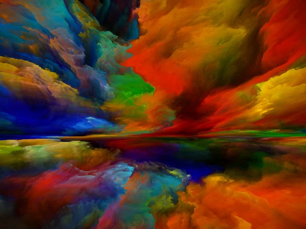 Montañas Espectrales Escapar Serie Reality Composición Colores Texturas Surrealistas Del —  Fotos de Stock