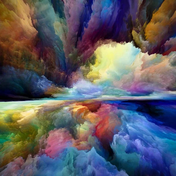 Spectral Landscape Seeing Never World Series Arrangement Colors Textures Gradient — Stock Photo, Image