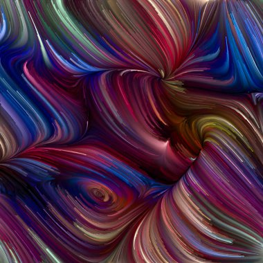 Renkli girdap serisi. Yaşam, yaratıcılık ve sanat konularındaki spektral liflerin soyut düzenlenmesi